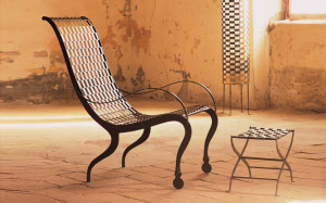 poltrona design ferro